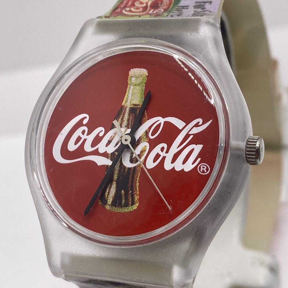 Vintage 90s Coca Cola Unisex Promo Watch New Battery Works